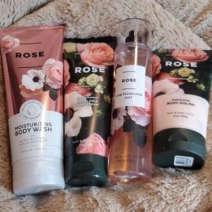 NEW! Bath&body works rose bundle